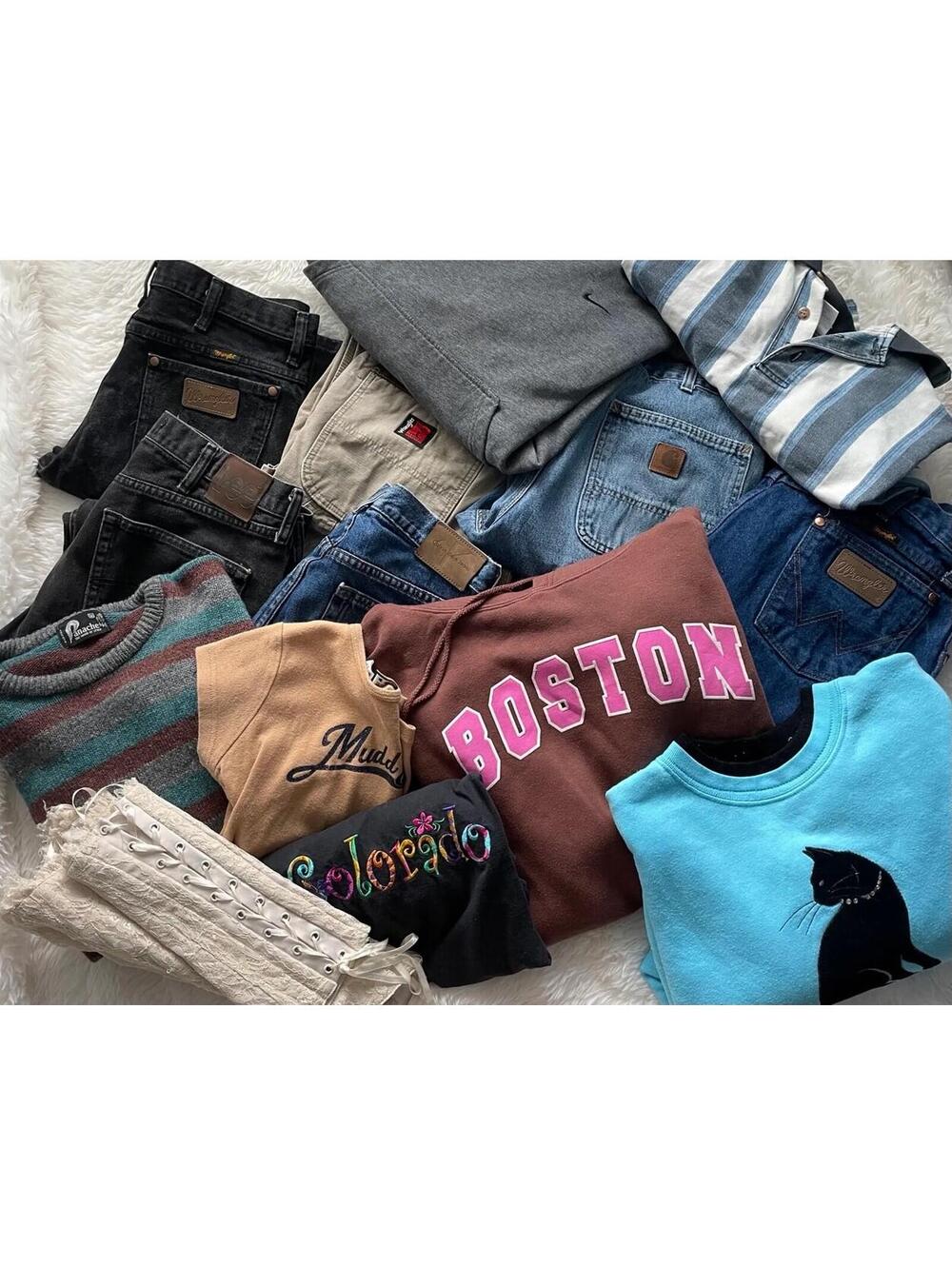 Reseller Clothing High End Mystery Box 5lb Bulk Lot VTG MIX